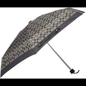 Black and Grey Coach Umbrella NWT
